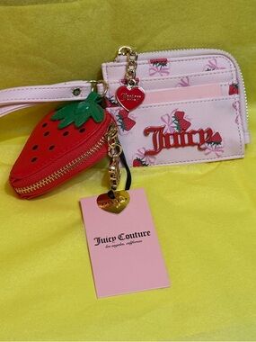 Juicy Couture Sweet Strawberry Wristlet, NWT